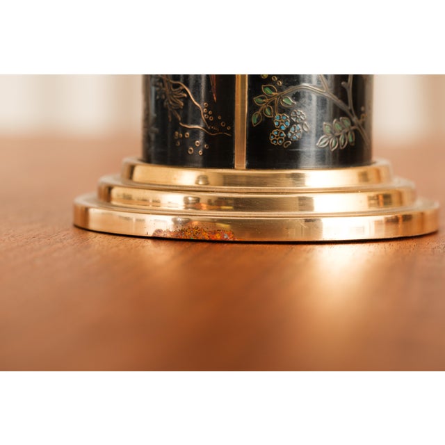 Vintage Brass Pagoda-Shaped Cigarette Dispenser With Chinoiserie Detail For Sale - Image 10 of 13
