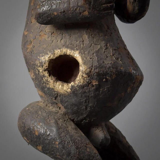 Early 20th Century Mambila Guardian Male Figure Tadep on Custom Base Cameroon For Sale - Image 10 of 13