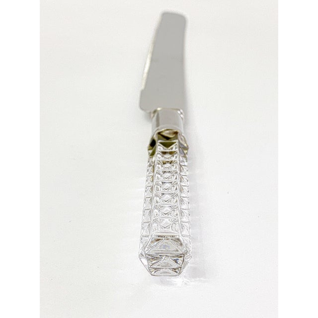 Give a touch of sparkle to your table with this beautiful vintage mid century Hollywood Regency style, Stainless Steel...