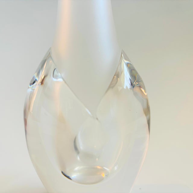 Mats Jonasson Mats Jonasson Swedish Crystal Vase For Sale - Image 4 of 6
