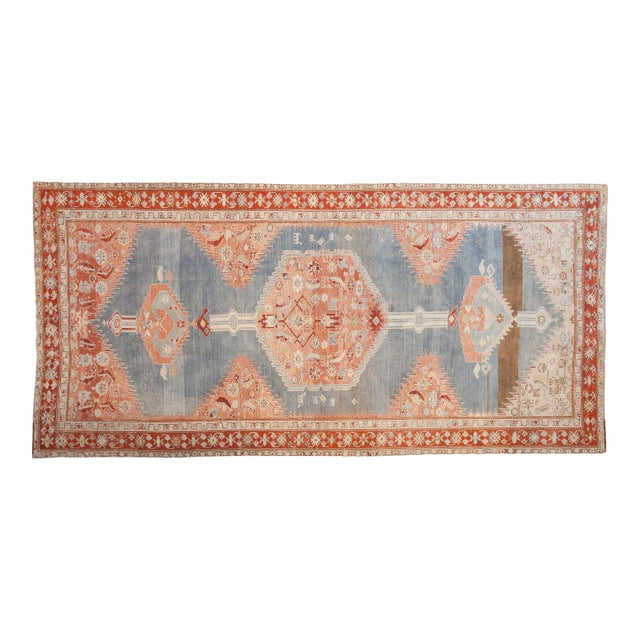 Antique Distressed Karabagh Rug Runner - 5'2" x 10'7" For Sale