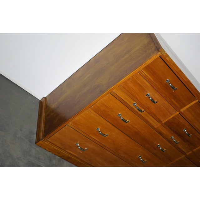 Large Dutch Cherry Apothecary Cabinet, 1950s For Sale - Image 14 of 18