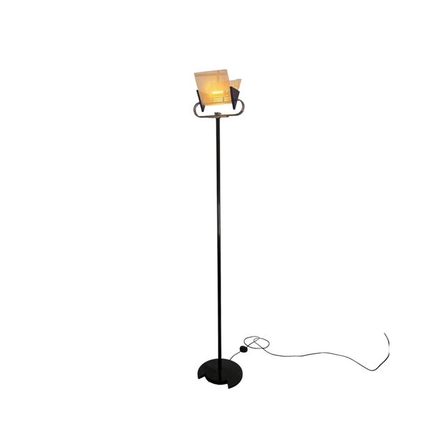 Black Triana Floor Lamp by Perry King and Santiago Miranda for Arteluce, 1980s. For Sale - Image 8 of 8