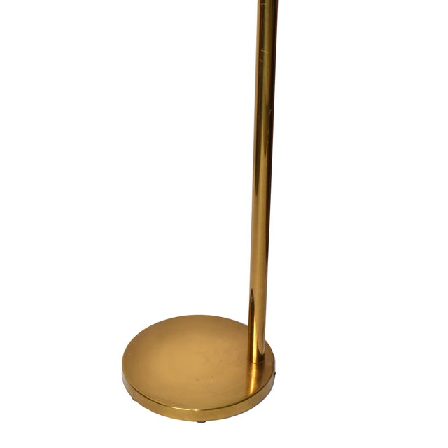 1970s Koch & Lowy Mid-Century Modern Adjustable Swing Brass Pharmacy Floor Lamp For Sale - Image 10 of 18
