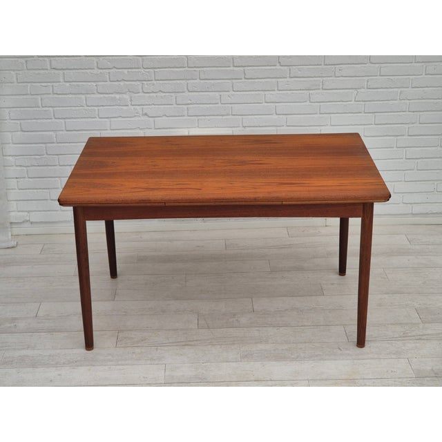 Vintage Danish Foldable Dining Table in Teak, 1960s For Sale - Image 6 of 18