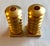 French Gilt Gold Sculpture Sputnik Space Age Post Modern Pair Candlesticks, c.1980s-1990s For Sale In Miami - Image 6 of 9