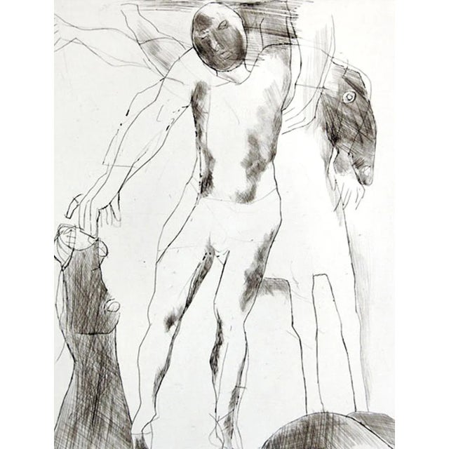 Jugglers V - Original Etching by Marino Marini - 1969 1969 For Sale - Image 3 of 4