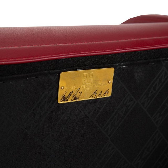 Alma Chairs in Black and Red Nappa Leather from Wittmann, Set of 6 For Sale - Image 12 of 18