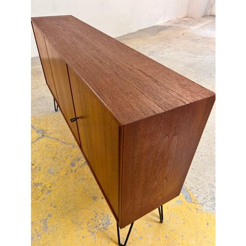 Teak Sideboard on Hairpin Legs from RT ​​möbel For Sale - Image 5 of 11