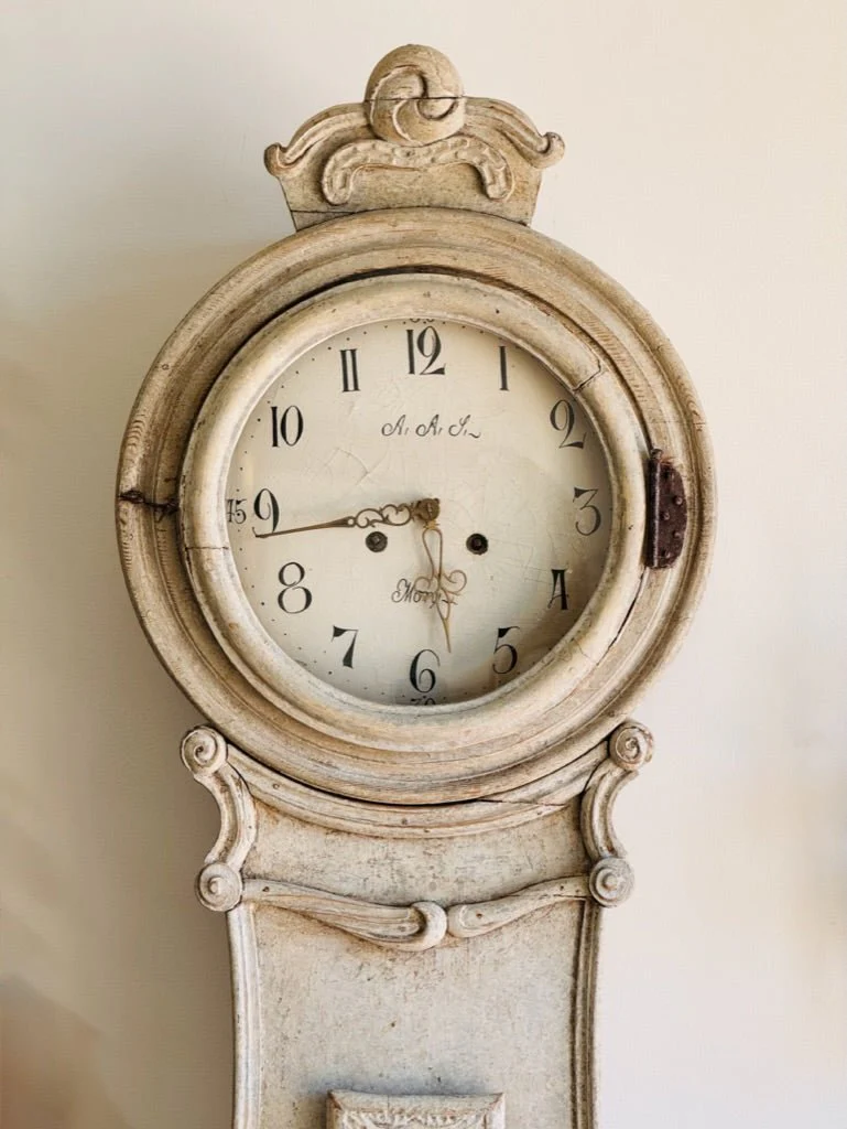 Swedish Fryksdahl Mora Clock, C. 1820 | Chairish
