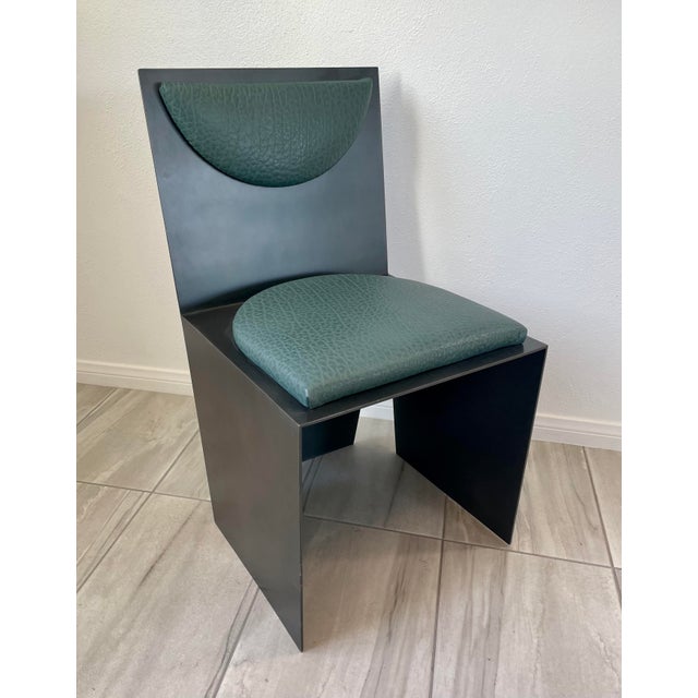 2010s Kelly Wearstler Bronze and Ostrich Leather Accent Chair For Sale - Image 5 of 13