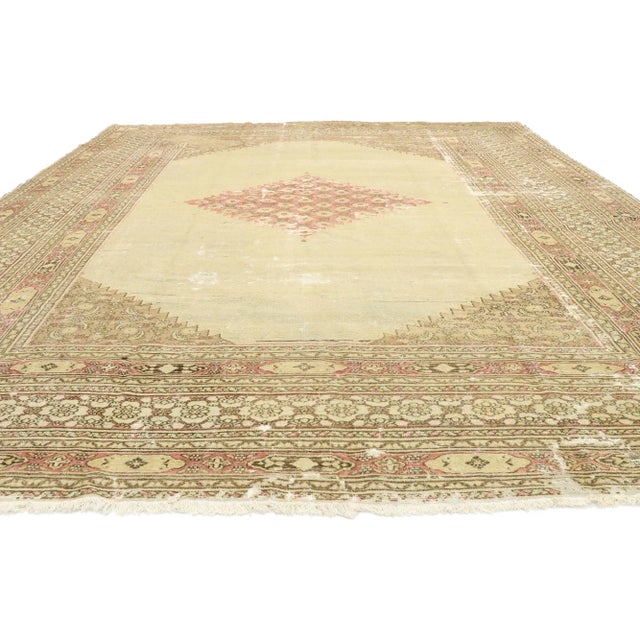Late 19th Century Late 19th Century Antique Persian Khorassan Rug, 09'10 X 12'07 For Sale - Image 5 of 13
