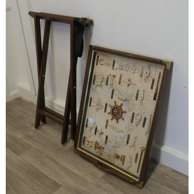 Nautical Theme Shadow Box in the Form of a Butlers Tray A great decorative piece with a Spanish nautical theme, a good...