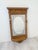 Antique Mirror with Hangers and Shelf – Wooden, Brass Hooks, Vintage Art Nouveau This unique antique wall mirror with coat...