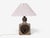 Mid-Century Modern 1960s Danish Modern Beige Glazed Ceramic Table Lamp For Sale - Image 3 of 11