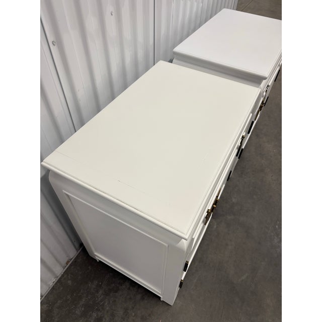 1980s Vintage Chin Hua Nightstands by Century Furniture- A Pair For Sale - Image 9 of 12