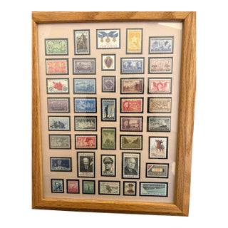 1970s Military Heroes and Leaders From Civil War Through Vietnam Commemorative Postal Stamps in New Condition For Sale
