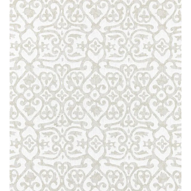 Traditional Sample - The House of Scalamandré Kediri Fabric, Sand For Sale - Image 3 of 3