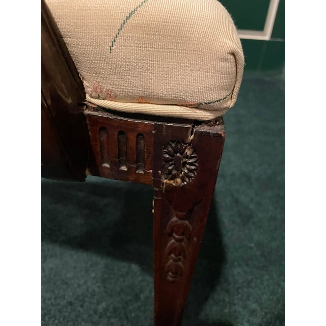 Description (Chairish) A timeless nod to refined craftsmanship, this early 20th-century mahogany elbow chair embodies the...