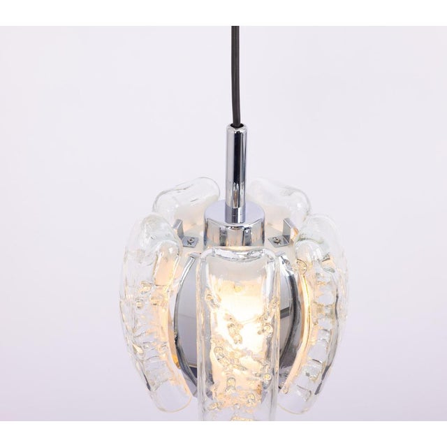 Murano Tube Pendant Light by Doria, 1970s For Sale - Image 3 of 12