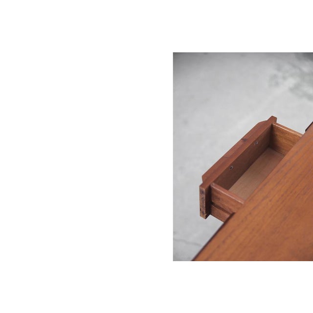 Wood Mid-Century Danish Teak Desk from Avalon, 1960s For Sale - Image 7 of 15