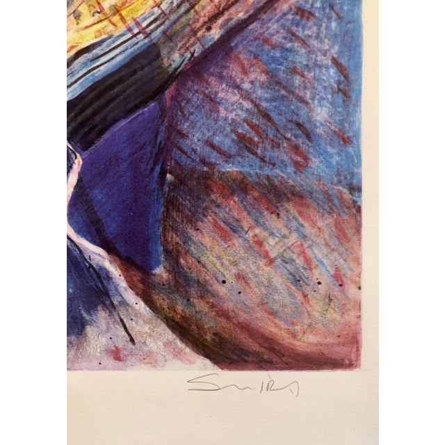1980s Shaoul Smira, 1980's Large Modernist Israeli Film Noir Figures Lithograph Neo-Expressionism For Sale - Image 5 of 7