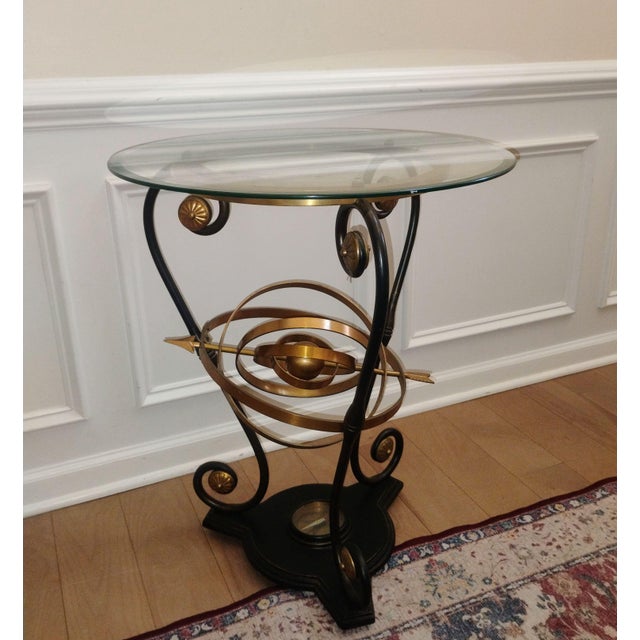 Brass Extraordinary Maitland-Smith Side Table, Where Antique Meets Contemporary Sophistication. For Sale - Image 8 of 12