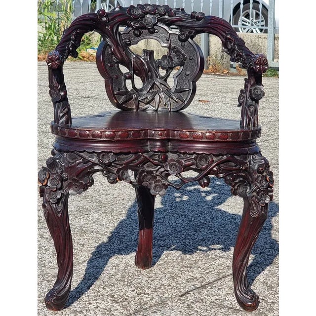 Oriental Armchairs, 1890s, Set of 4 For Sale - Image 10 of 11