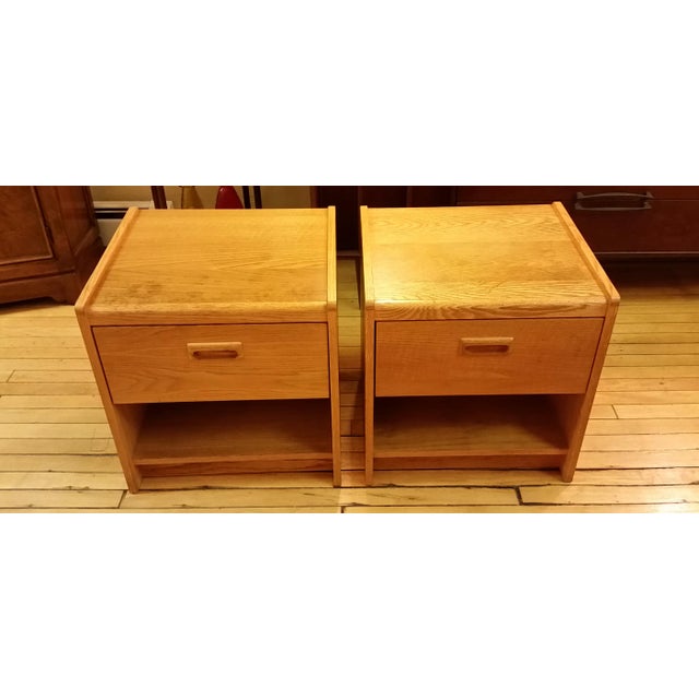1970s Danish Modern Style Cube Nightstands a Pair Chairish