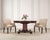 An elegant round English regency style mahogany pedestal dining table, screen-used on the first floor of Carrie Bradshaw's...