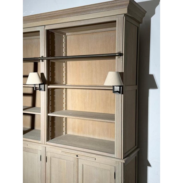 Charrell Home Interiors Library Cabinet with Ladder For Sale - Image 5 of 6