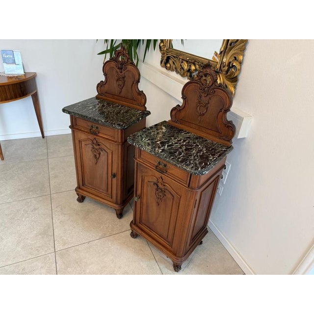 Antique Bedside Tables, 1800s, Set of 2 For Sale - Image 3 of 13
