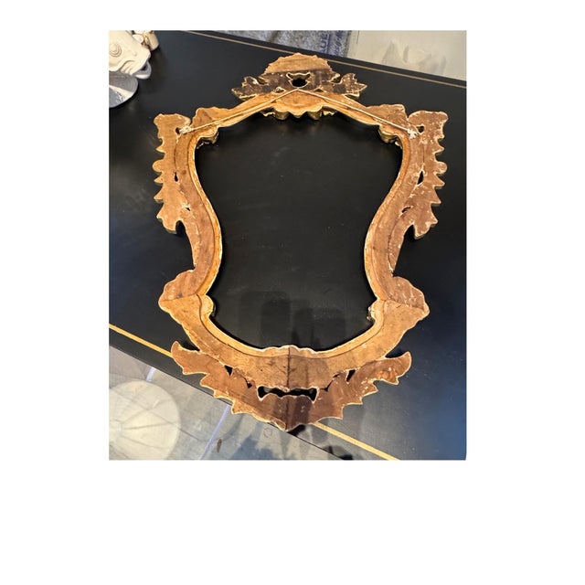Antique Italian Rococo Giltwood and Plaster Frame For Sale - Image 10 of 10