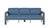 2020s Sardinia Aluminum Frame Outdoor Sofa Set - Blue Cushions For Sale - Image 5 of 15