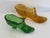 Victorian Pair of Vintage Fenton Art Glass Shoe Pair For Sale - Image 3 of 5
