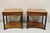 Vintage French Empire Style Cherry Wood Black Column One Drawer Lamp End Tables by Heritage - a Pair. Tables feature one...