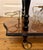 Vintage Colonial Sorrento Farfalla Drop Leaf Serving Trolley with Inlaid Brass Ornaments and Round Hinged Top, 1950s For Sale - Image 4 of 18