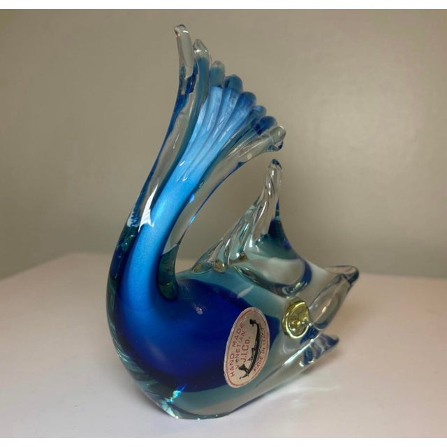 Murano Vintage Murano Art Glass Marlin Figurine in Mint Condition For Sale - Image 4 of 8