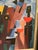 Textile Manfred Bluth, Abstract Composition, 1950s, Acrylic Painting on Canvas, Framed For Sale - Image 7 of 17