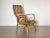 Brown Set of Bamboo and Rush Armchairs, 1970s For Sale - Image 8 of 13