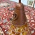 Late 20th Century Art Nouveau Art Glass + Copper Pendant Light For Sale - Image 5 of 12