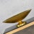 Vintage Objet d'Art Monumental 4 Foot Diameter Bowl Store Display Fiberglass Gold Leaf Footed For Sale - Image 9 of 13