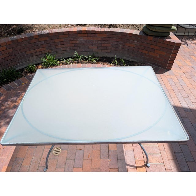 Mid-Century Wrought-Iron Patio Set For Sale - Image 9 of 11