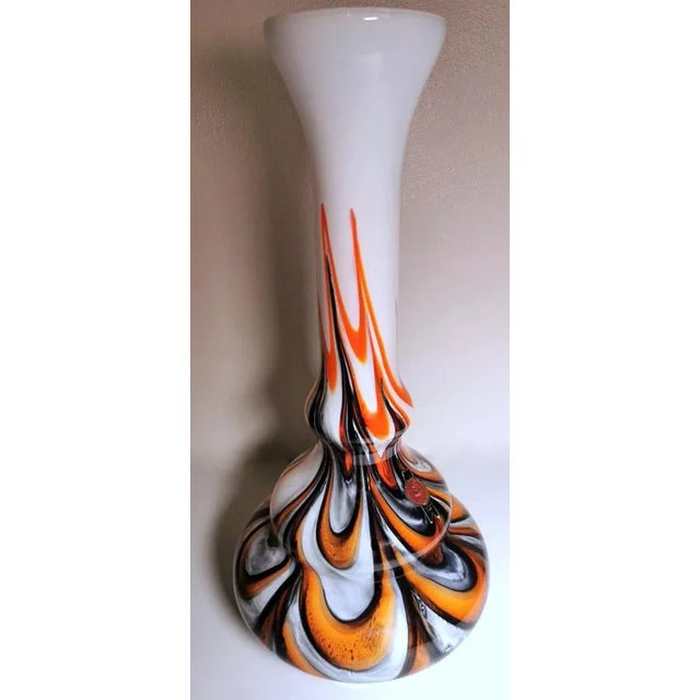 Opaline Multicolor Vase Vetreria Barbieri Empoli, Florence, Italy, 1970s For Sale - Image 6 of 13