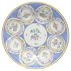 Antique Sevres Style Porcelain Plate from Edme Samson