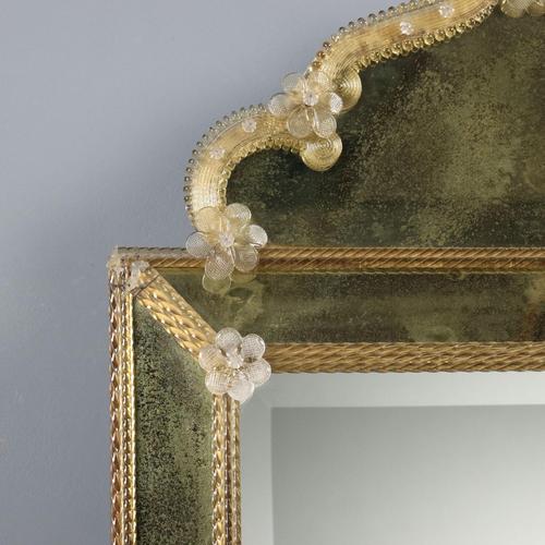 Venetian Mirror in Cymatium Frame For Sale - Image 4 of 12