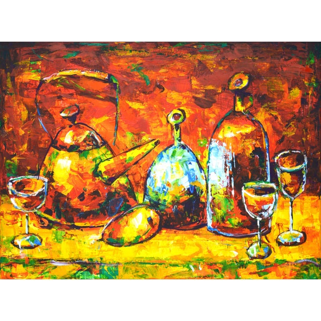 "Evening Still Life 2." Original Contemporary Painting by Iryna Kastsova For Sale