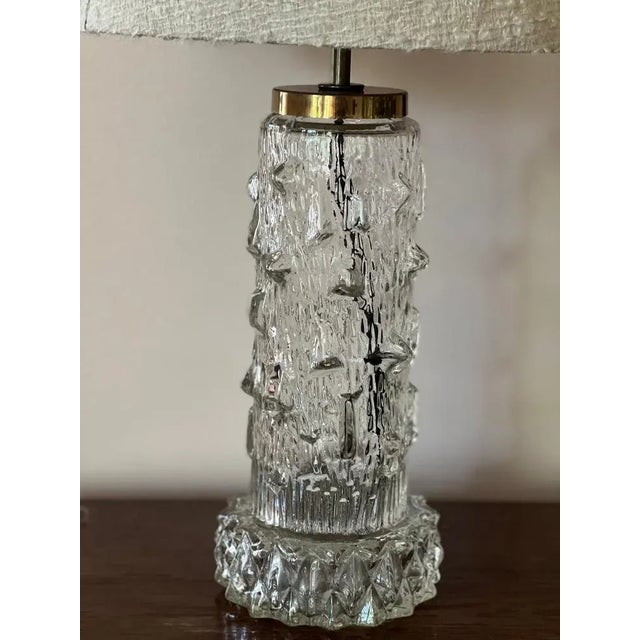 Vintage Table Lamps in Clear Glass, 1960s, Set of 2 For Sale - Image 3 of 5