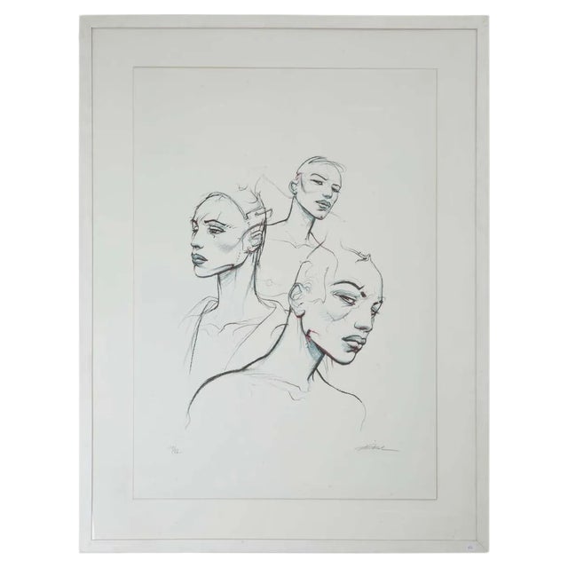 The 3 Sisters No. 11 Screenprint by Enki Bilal For Sale