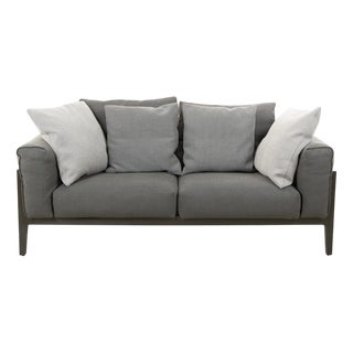 Elm 2-Seater Sofa in Oak and Anthracite Fabric by Jehs & Laub for Cor For Sale